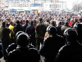 leskovac, protest veterani