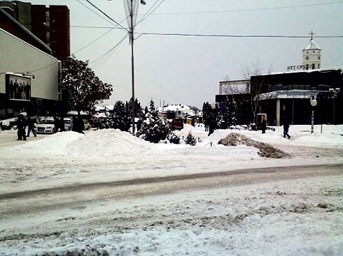 vranje, sneg ulica