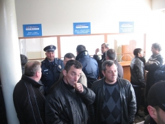 Vranje, protest ispred policije