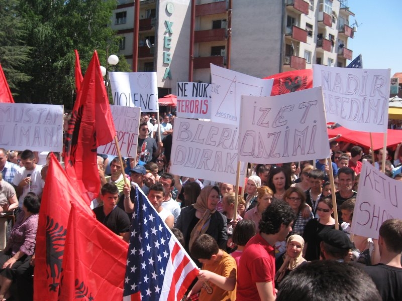 bujanovac, protest