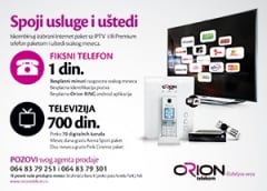 Orion Telekom WiFi Internet ponuda