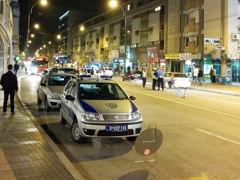 Saobraćajna policija u centru grada