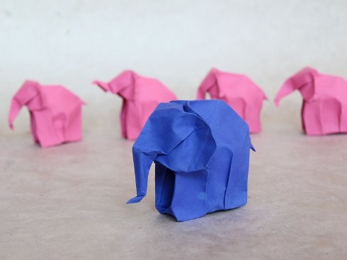 Origami slon