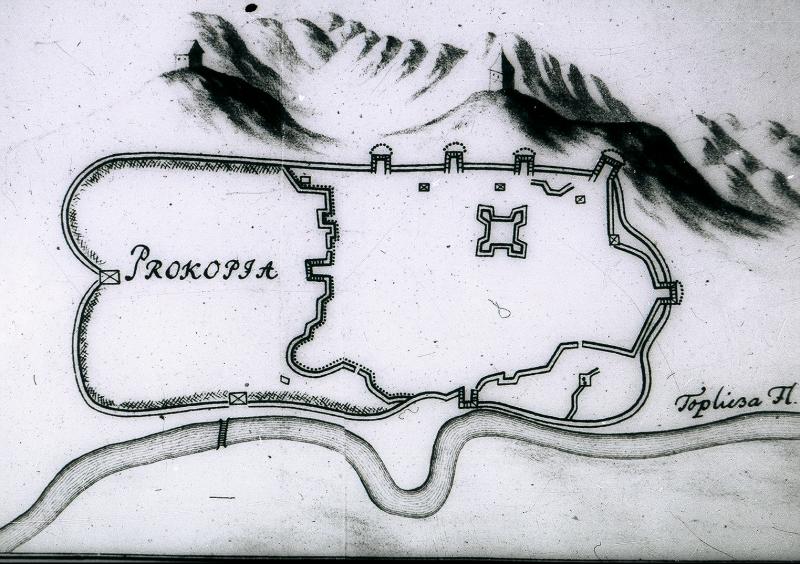 FOTO-Narodni-muzej-Toplice,-Tvrđava,-plan-iz-1669.g.