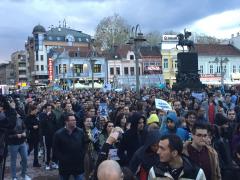 Protest na Trgu kralja Milana