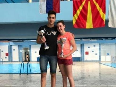 Andrija Petković i Jovana Mitić osvojili trofeje Car Konstantin na bazenu Čair