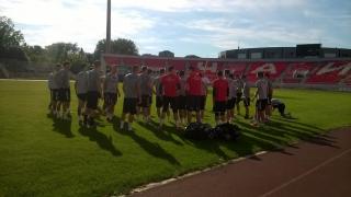 Radnički fudbaleri trening