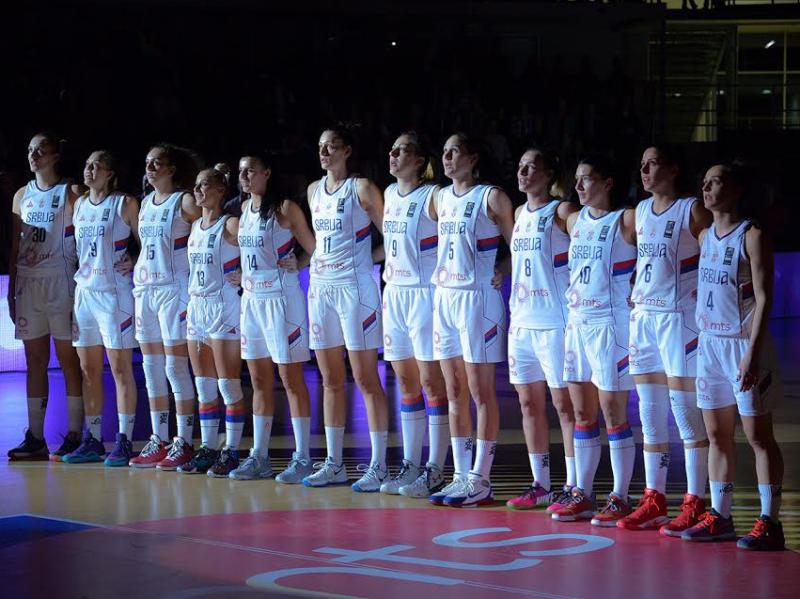 Reprezentacija Srbije u hali Čair