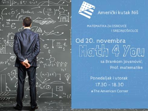 Plakat matematika Američki kutak 