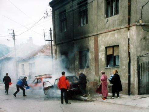 Šumatovačka ulica 7. maja; foto: Komisija za procenu štete od agresije NATO alijanse na Niš