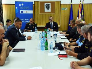 Ambasador Fabrici u poseti graničnoj policiji u Dimitrovgradu