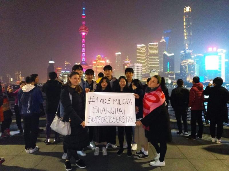 Protest Šangaj