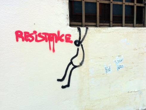 Flickr/Cory Doctorow; Resistance grafitti