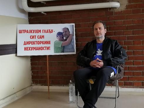 Miomir Dejanović štrajk gladju vranje foto milica dejanovic