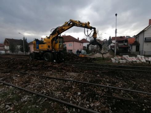 Rekonstrukcija zeleznice 13 decembar 2019; foto: A. Kostic