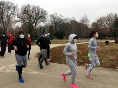 Trkači Čair maske zagađenje foto Running club Niš