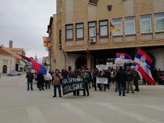 Protest radnika i ratnih veterana