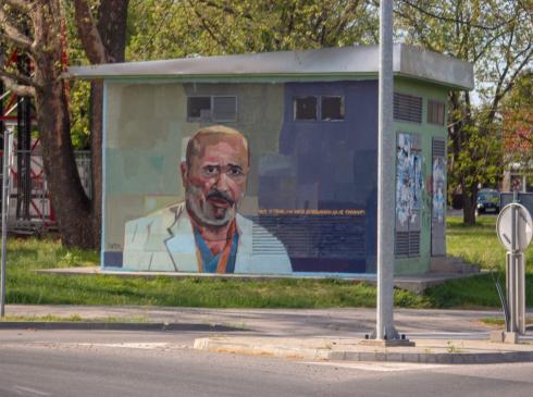 Mural dr Lazic; foto: Strahinja Jovanovic