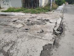 Uništeni asfalt posle nevremena jun 2020 foto čitalac2