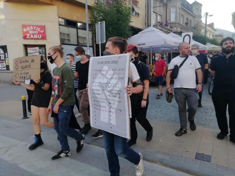protest Vranje 2 jul 2020; foto: JV-M. D