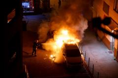 Zapaljeni automobili Somborska 3; foto: Davorin Dinic