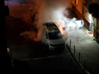 Zapaljeni automobili Somborska 1; foto: Davorin Dinic