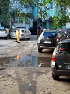 Očistili parking u centru; foto: JKP Mediana
