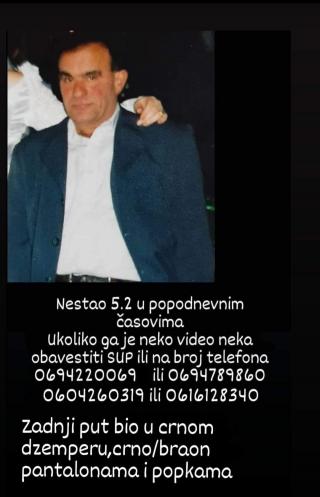 Srba Veljković nestao