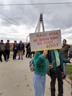 Prvi protest kej Niš, novembar 2022, slika3; foto: JV Jelena Mišić