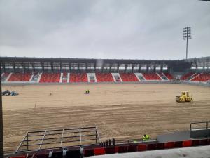 Slika broj 1657057. Cvetanovićev novi rok za završetak stadiona u Leskovcu - radovi gotovi u martu, prva utakmica sredinom aprila