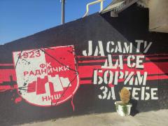 Ja sam tu da se borim za tebe, Radnicki, stadion, foto Ljubica Jocic