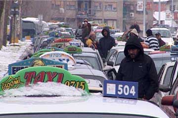 Nis protest taksista pokrivanje