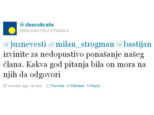 izvinjenje demokrata