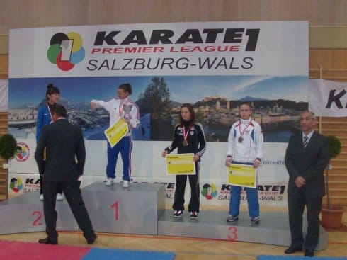 Branka Aranđelović osvojila bronzu u Zlatnoj ligi 4 karate branka u becu