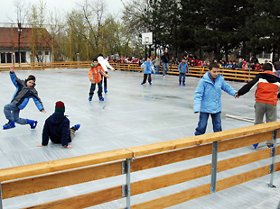 Klizalište za decu u Prokuplju 1 klizanje