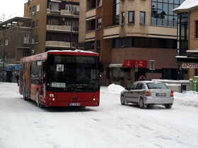 autobus sneg nis