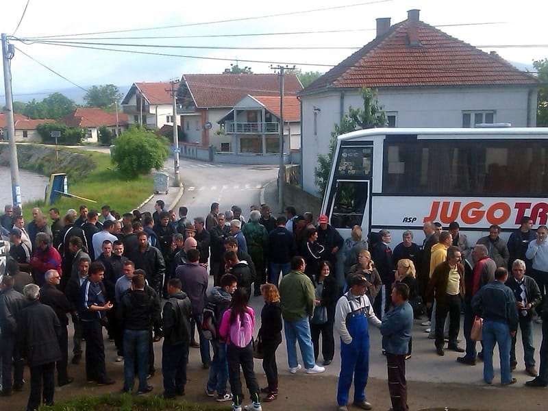 JUZNE VESTI Blokada puta LESKOVAC