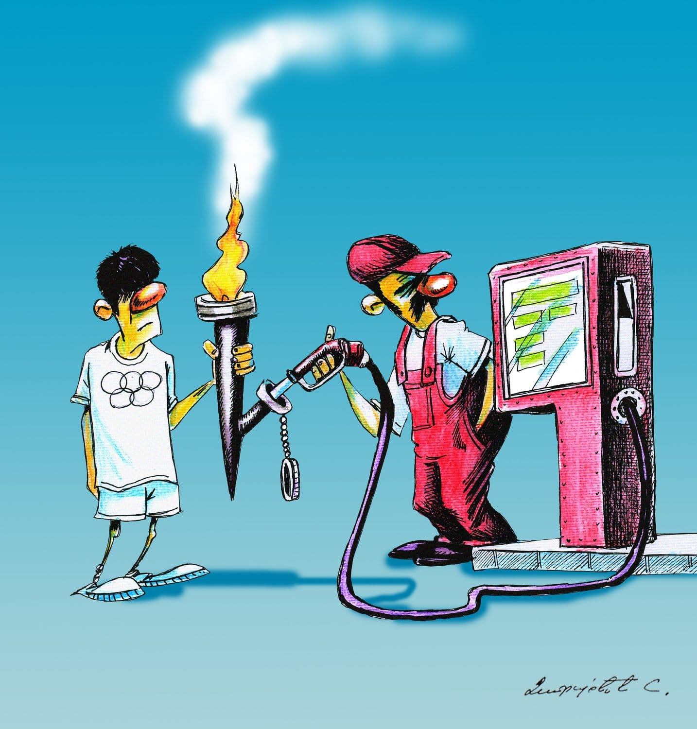 karikatura olimpijske igre