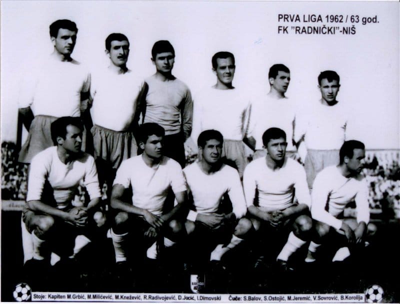 fk radnicki 1962 godine