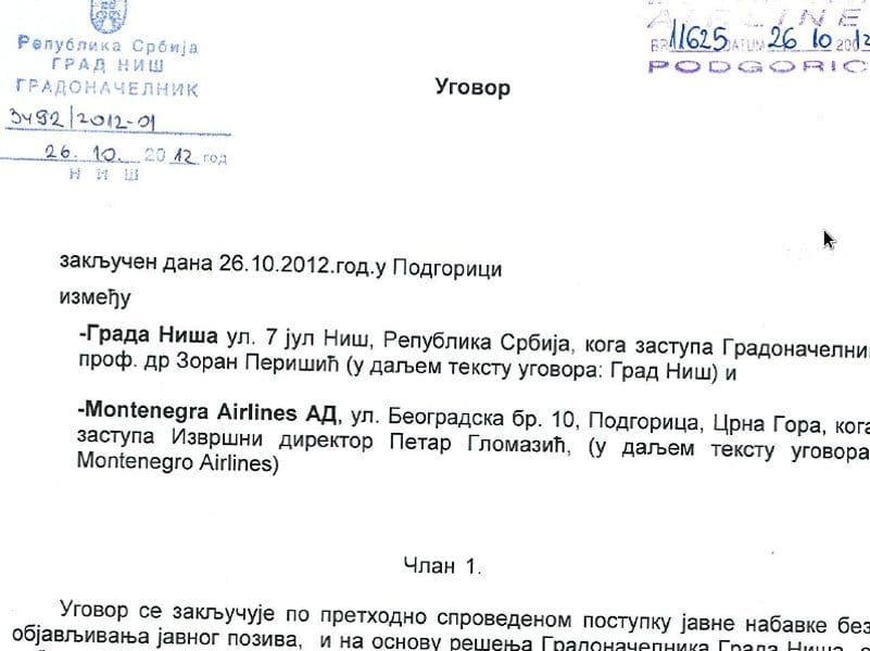 ugovor montenegro