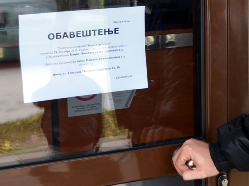 Svrljig ostao sa jednom bankom 9 SVRLJIG AGROBANKA ZATVORENA