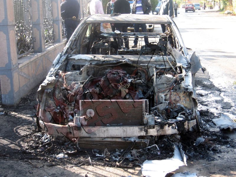 Zapaljen auto vranjskom biznismenu 1 zapaljen auto vranje banja