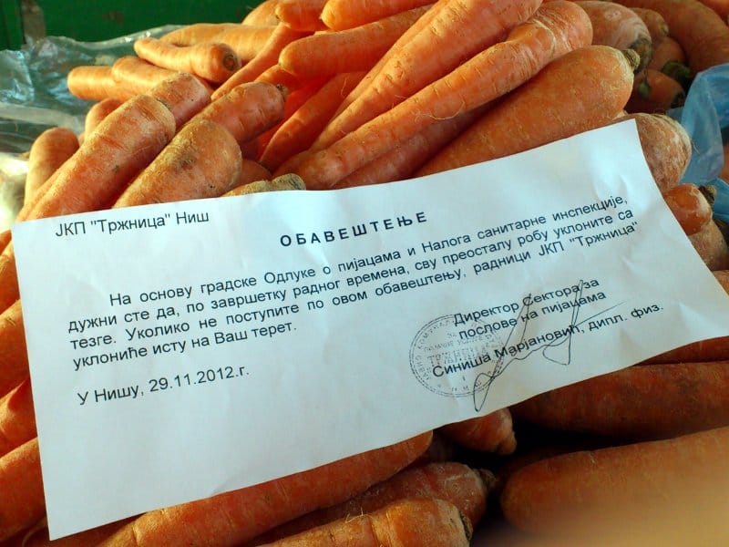 Trgovci na pijacama pripremaju štrajk 3 pijaca obavestenje