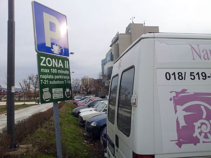 Proširenje parking zone u Nišu 8 parking mapa