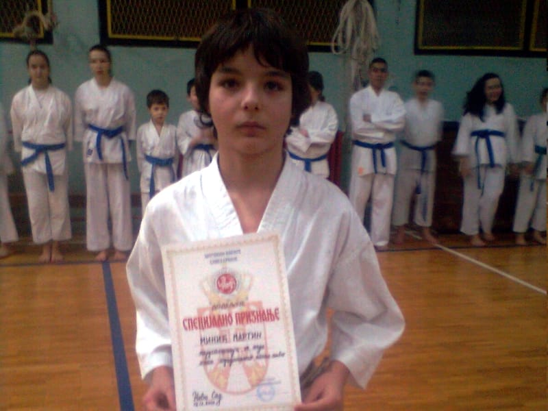 Priznanja za prokupačke karatiste 12 Minic Martin