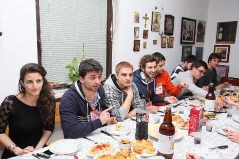 Francuski studenti na srpskoj slavi 18 Slava2