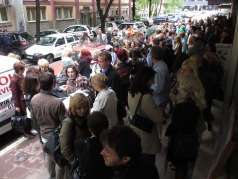 Borba za gimnazijska odeljenja 15 Protest