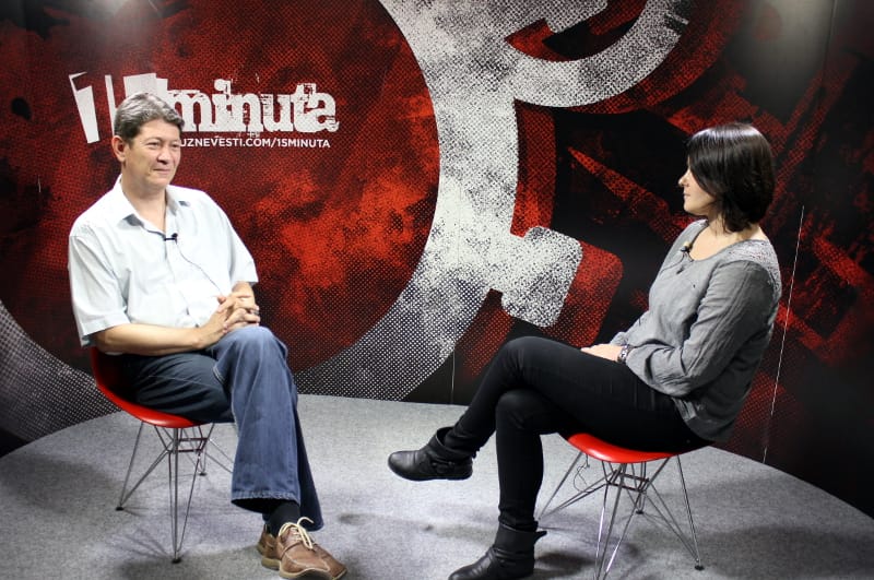 Vladimir MIlicevic u studiju Juznih vesti