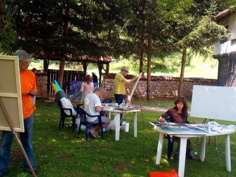 Likovna kolonija u Dimitrovgradu 16 poganovski manastir kolonija foto RTCaribrod