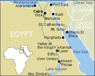 egypt map